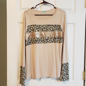 Womens color block top